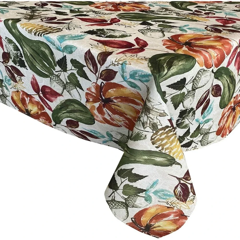 Printed Fabric Tablecloth, 52
